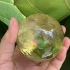 BI CẦU THẠCH ANH VÀNG – Citrine Sphere KL: 0,274 KG; ĐK: 5,8 cm (V17)