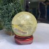 BI CẦU THẠCH ANH VÀNG – Citrine Sphere KL: 0,462 KG; ĐK: 6,9 cm (V26)