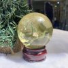BI CẦU THẠCH ANH VÀNG – Citrine Sphere KL: 0,35 KG; ĐK: 6,3 cm (V24)