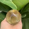 BI CẦU THẠCH ANH VÀNG – Citrine Sphere KL: 0,268 KG; ĐK: 5,7 cm (V18)