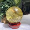 BI CẦU THẠCH ANH VÀNG – Citrine Sphere KL: 0,496 KG; ĐK: 7,1 cm (V20)