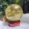 BI CẦU THẠCH ANH VÀNG – Citrine Sphere KL: 0,496 KG; ĐK: 7,1 cm (V20)