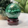 Bi cầu đá Lông Công – Đá Khổng Tước – Malachite Sphere, ĐK: 5.7 CM, KL: 0.372 KG (MLC52)