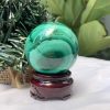 Bi cầu đá Lông Công – Đá Khổng Tước – Malachite Sphere, ĐK: 5.4 CM, KL: 0.304 KG (MLC54)