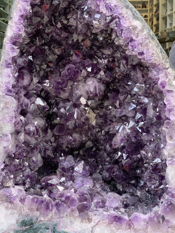 Hốc Thạch Anh Tím – Amethyst Geode (T126), KT: 58,5x36x12,2CM, KL: 60,4KG
