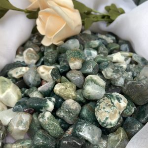 ĐÁ VỤN MÃ NÃO RÊU - MOSS AGATE | ĐÁ VỤN PHONG THỦY