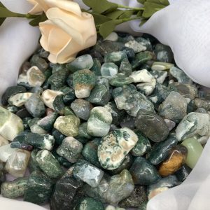 ĐÁ VỤN MÃ NÃO RÊU - MOSS AGATE | ĐÁ VỤN PHONG THỦY