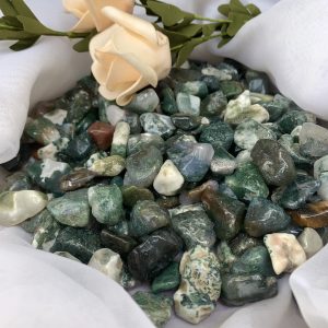 ĐÁ VỤN MÃ NÃO RÊU - MOSS AGATE | ĐÁ VỤN PHONG THỦY