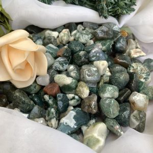 ĐÁ VỤN MÃ NÃO RÊU - MOSS AGATE | ĐÁ VỤN PHONG THỦY