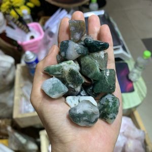 ĐÁ VỤN MÃ NÃO RÊU - MOSS AGATE | ĐÁ VỤN PHONG THỦY