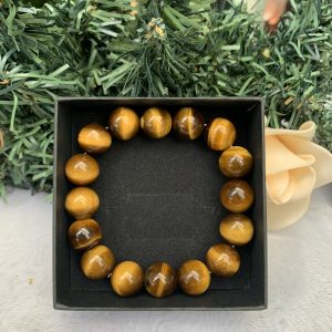 Vòng tay phong thủy đá Mắt Hổ Vàng- Yellow Tiger Eye - size 8-10-12mm - Vòng Đơn