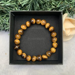 Vòng tay phong thủy đá Mắt Hổ Vàng- Yellow Tiger Eye - size 8-10-12mm - Vòng Đơn