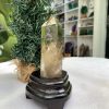 TRỤ THẠCH ANH VÀNG ÁM KHÓI -CITRINE SMOKY QUARTZ POINT- KT: 13,2 x 3,5 CM KL: 0.235 KG (TK26)