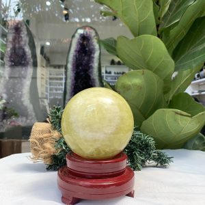 Bi cầu Thạch Anh Vàng – Citrine Sphere (BV63)