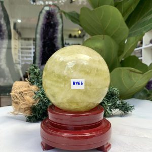 Bi cầu Thạch Anh Vàng – Citrine Sphere (BV63)