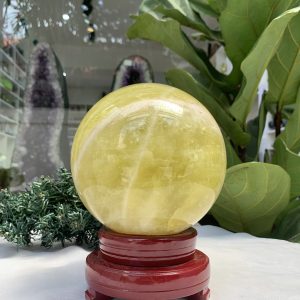 Bi cầu Thạch Anh Vàng – Citrine Sphere (BV74)