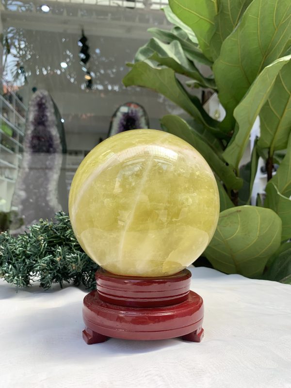 Bi cầu Thạch Anh Vàng – Citrine Sphere (BV74)