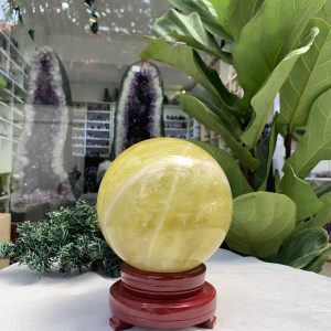 Bi cầu Thạch Anh Vàng – Citrine Sphere (BV74)