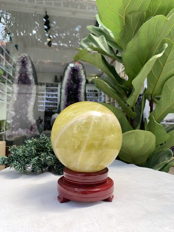 Bi cầu Thạch Anh Vàng – Citrine Sphere (BV74)