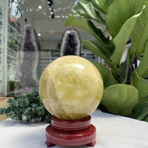 Bi cầu Thạch Anh Vàng – Citrine Sphere (BV73)
