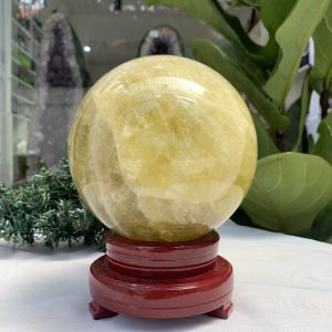 Bi cầu Thạch Anh Vàng – Citrine Sphere (BV73)