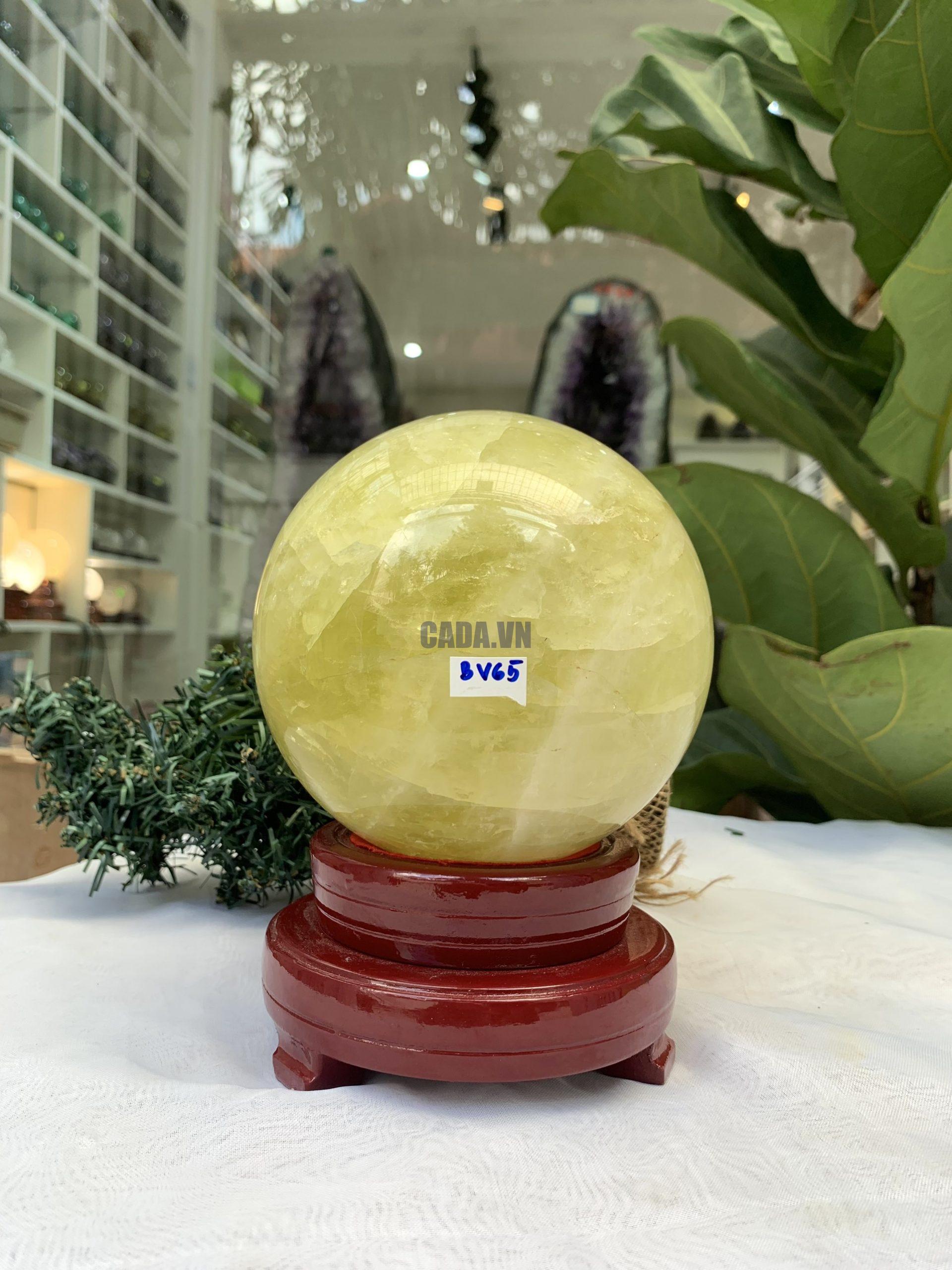 Bi cầu Thạch Anh Vàng – Citrine Sphere (BV65) 