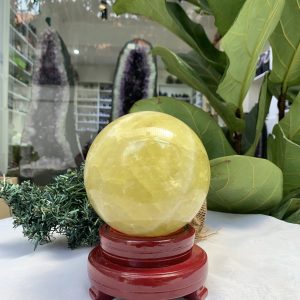 Bi cầu Thạch Anh Vàng – Citrine Sphere (BV67)