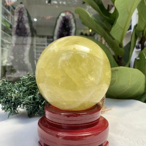 Bi cầu Thạch Anh Vàng – Citrine Sphere (BV67)