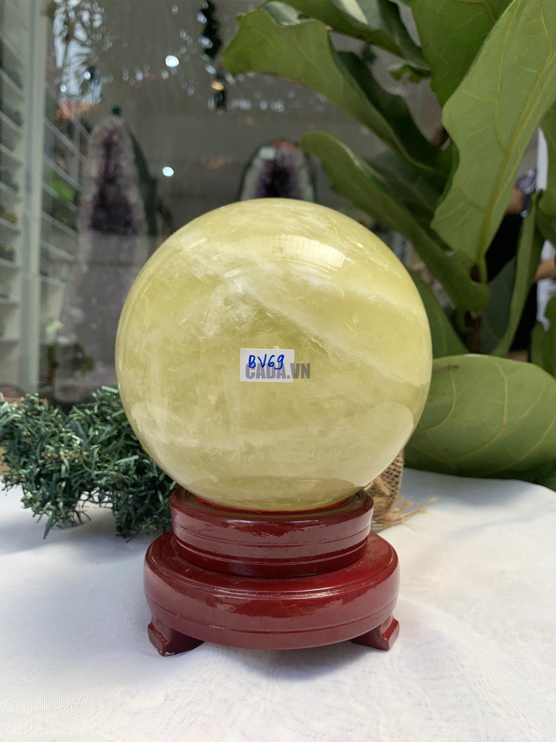 Bi cầu Thạch Anh Vàng – Citrine Sphere (BV69)