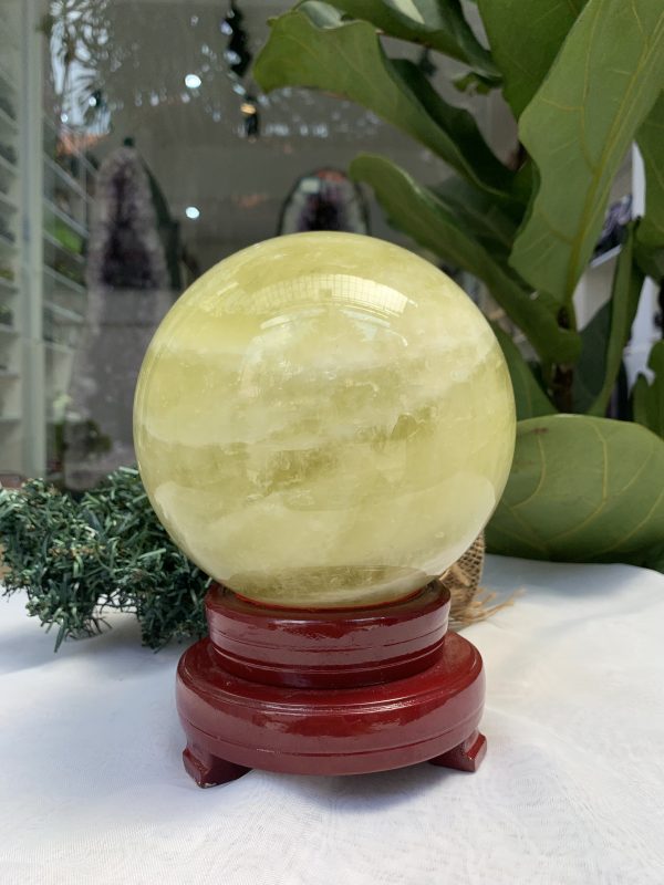 Bi cầu Thạch Anh Vàng – Citrine Sphere (BV69)