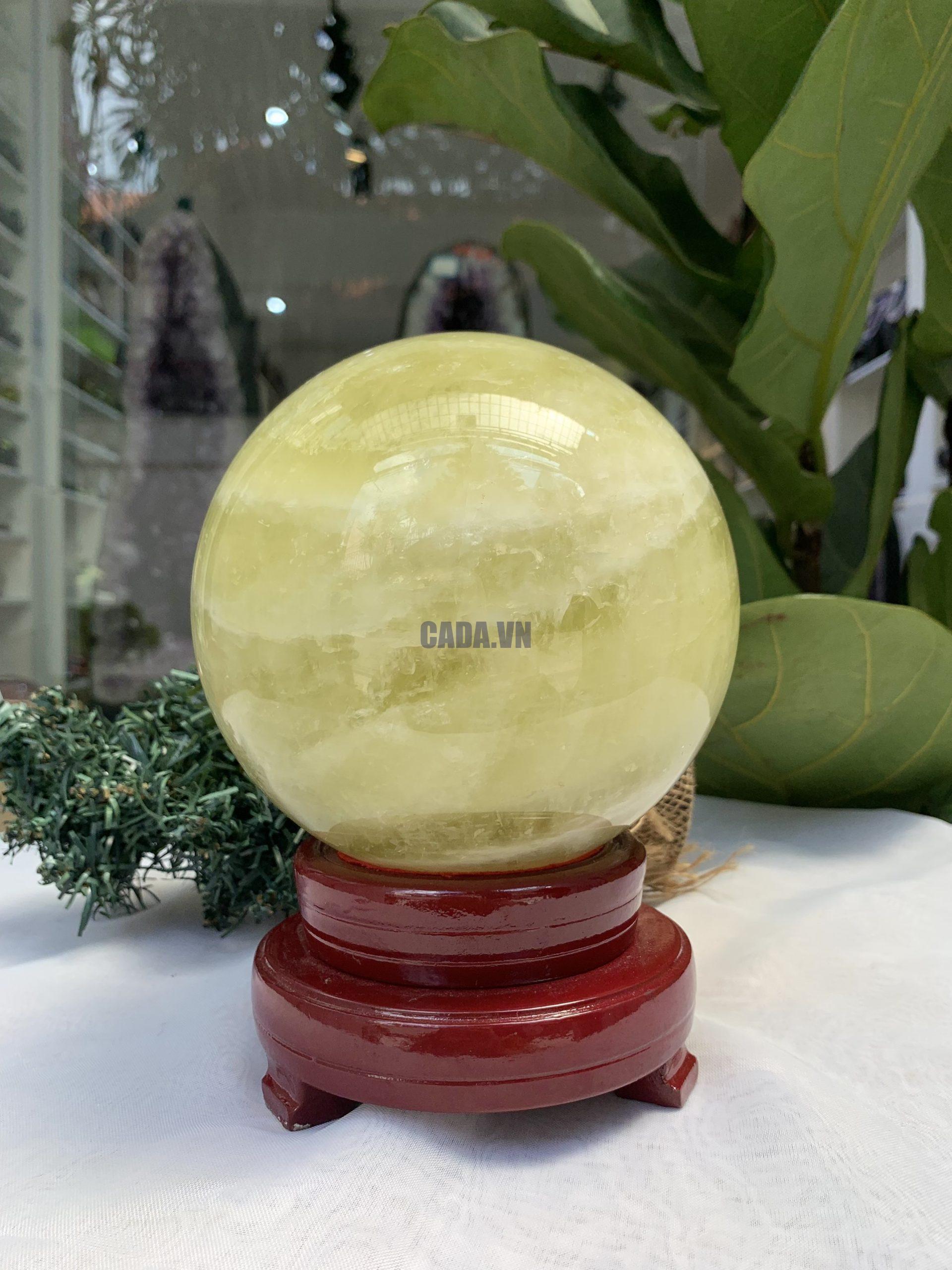 Bi cầu Thạch Anh Vàng – Citrine Sphere (BV69)