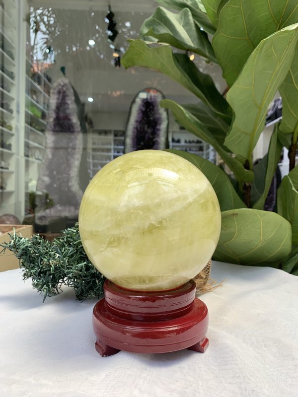 Bi cầu Thạch Anh Vàng – Citrine Sphere (BV69)