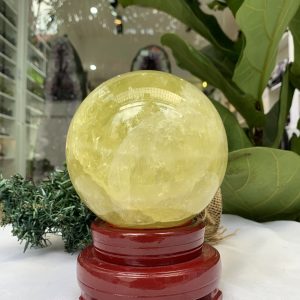 Bi cầu Thạch Anh Vàng – Citrine Sphere (BV71)