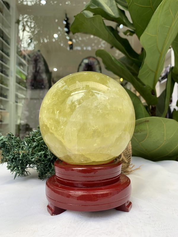 Bi cầu Thạch Anh Vàng – Citrine Sphere (BV71)
