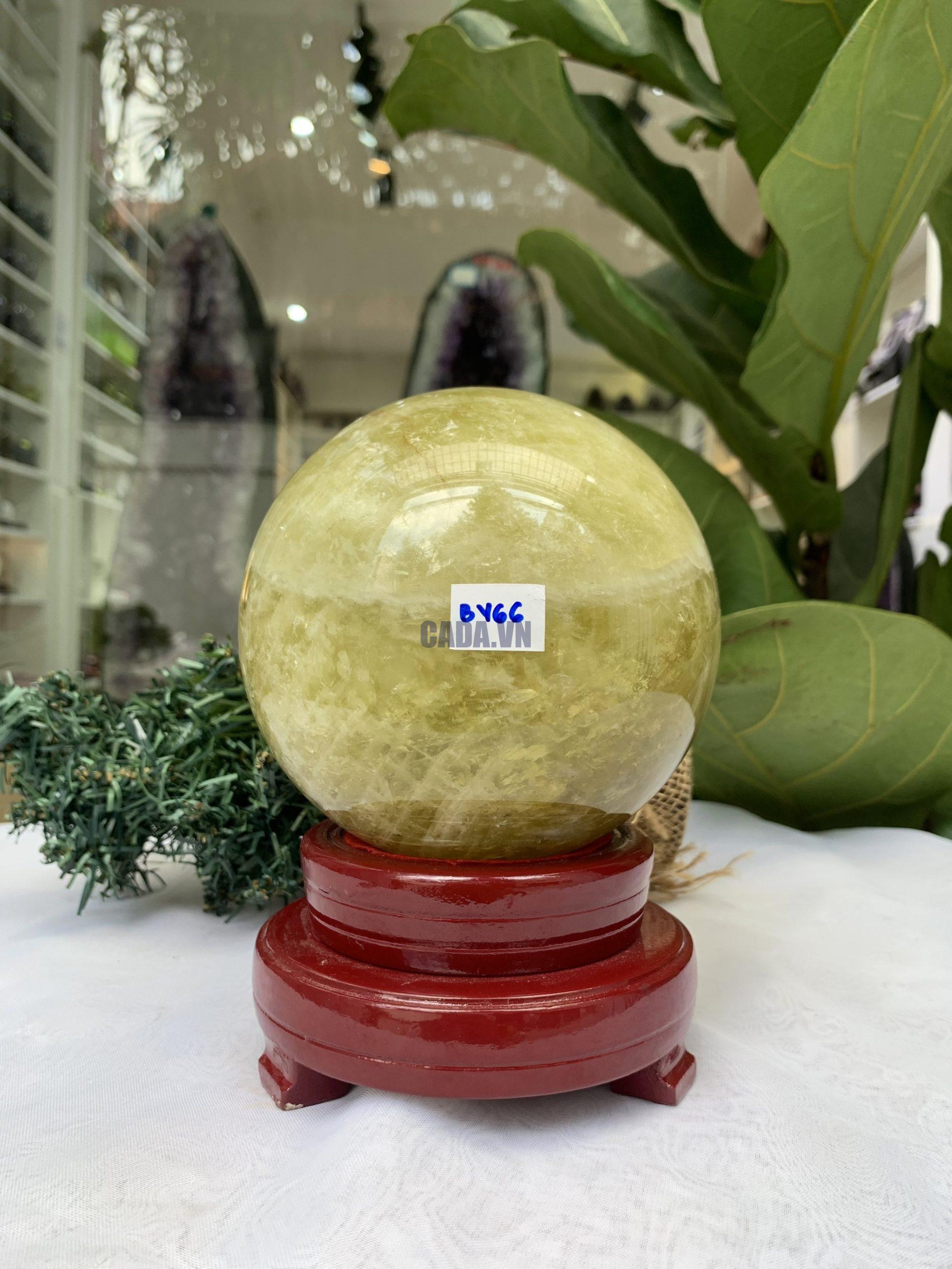 Bi cầu Thạch Anh Vàng – Citrine Sphere (BV66)