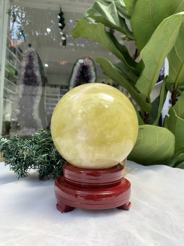 Bi cầu Thạch Anh Vàng – Citrine Sphere (BV70)