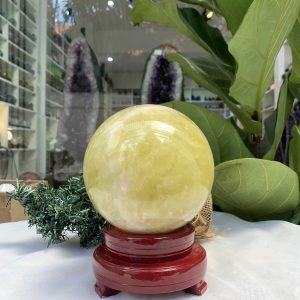 Bi cầu Thạch Anh Vàng – Citrine Sphere (BV70)