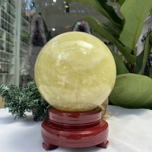 Bi cầu Thạch Anh Vàng – Citrine Sphere (BV68)