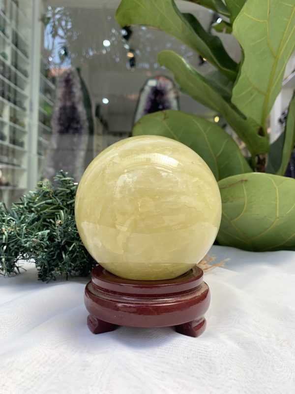 Bi cầu Thạch Anh Vàng – Citrine Sphere (BV55)