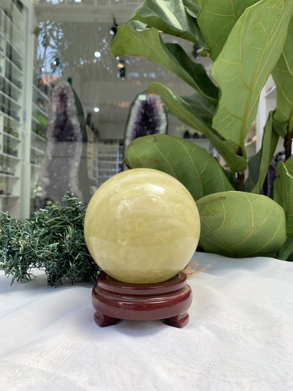 Bi cầu Thạch Anh Vàng – Citrine Sphere (BV55)