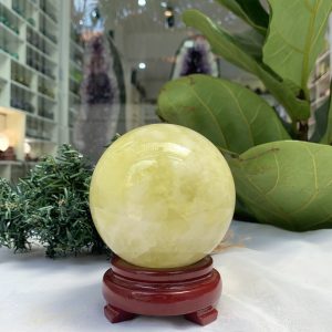 Bi cầu Thạch Anh Vàng – Citrine Sphere (BV60)