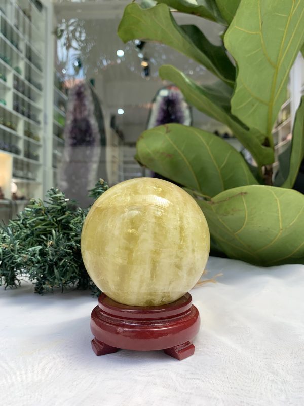Bi cầu Thạch Anh Vàng – Citrine Sphere (BV52)