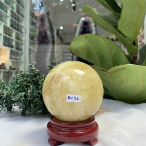 Bi cầu Thạch Anh Vàng – Citrine Sphere (BV52)