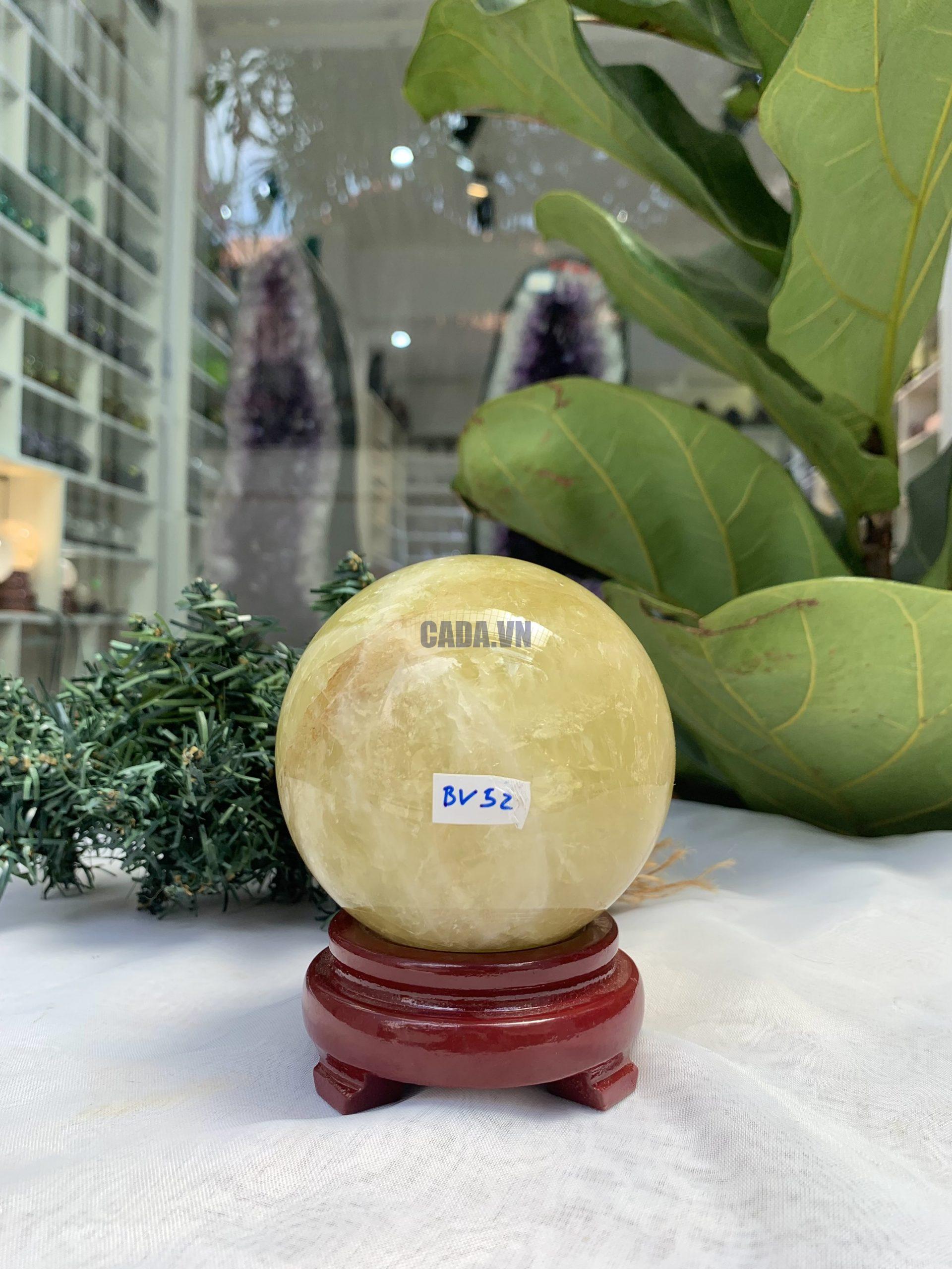Bi cầu Thạch Anh Vàng – Citrine Sphere (BV52)