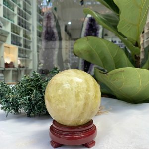 Bi cầu Thạch Anh Vàng – Citrine Sphere (BV52)