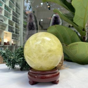Bi cầu Thạch Anh Vàng – Citrine Sphere (BV56)
