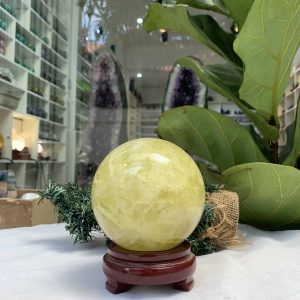 Bi cầu Thạch Anh Vàng – Citrine Sphere (BV56)