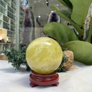 Bi cầu Thạch Anh Vàng – Citrine Sphere (BV61)