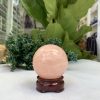 Bi cầu Thạch Anh Hồng – Rose Quartz Sphere (BH103), ĐK: 6,5 CM, KL: 0,400 KG