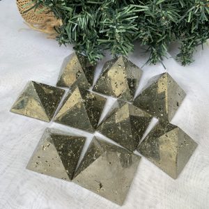 Kim tự tháp đá vàng găm | Pyrite pyramid | Đá sưu tầm, đá thiền định | CADA DECOR